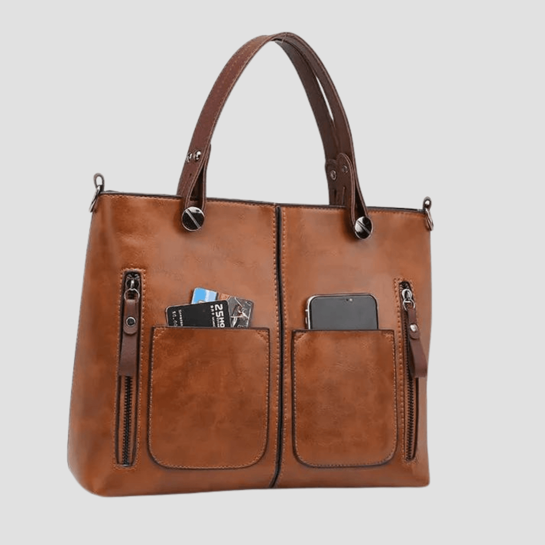 Chic Retro Leather Shoulder Bag